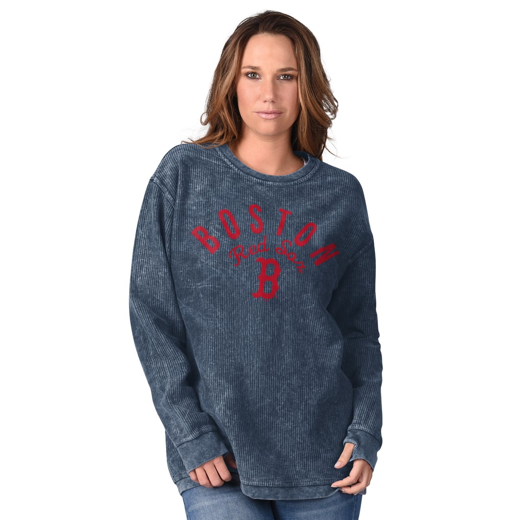 Boston Red Sox G-III 4Her by Carl Banks Women's Comfy Cord Pullover Sweatshirt - Navy