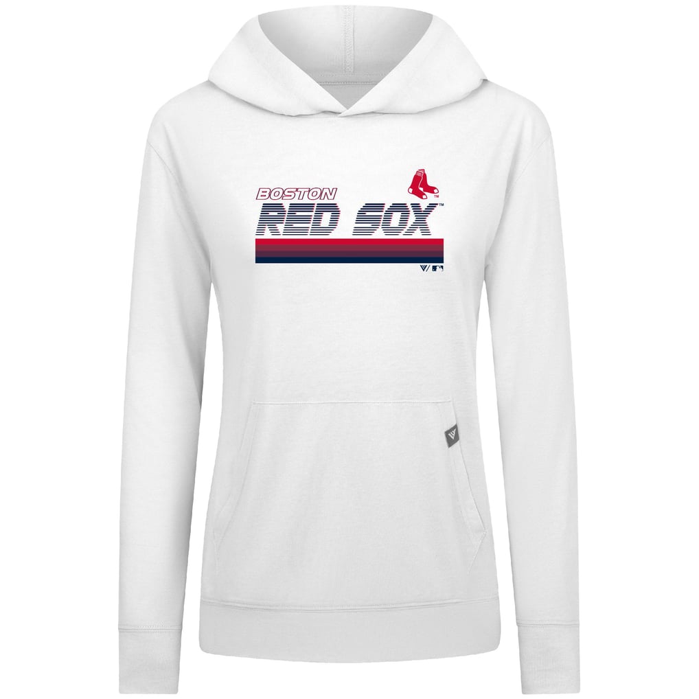 Boston Red Sox Levelwear Women's Relay Breaker Pullover Hoodie - White