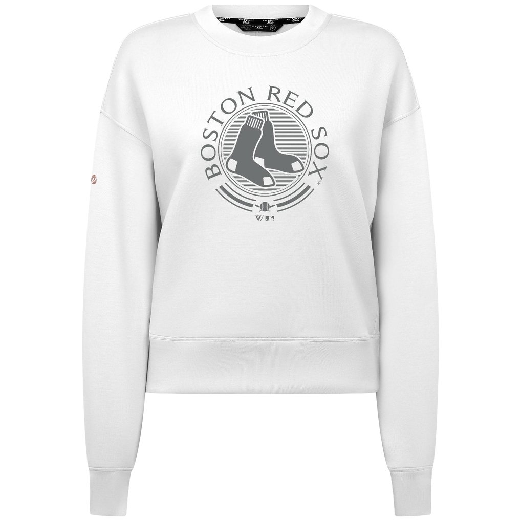 Boston Red Sox Levelwear Women's Sponge Tri-Blend Grain Sweatshirt - White