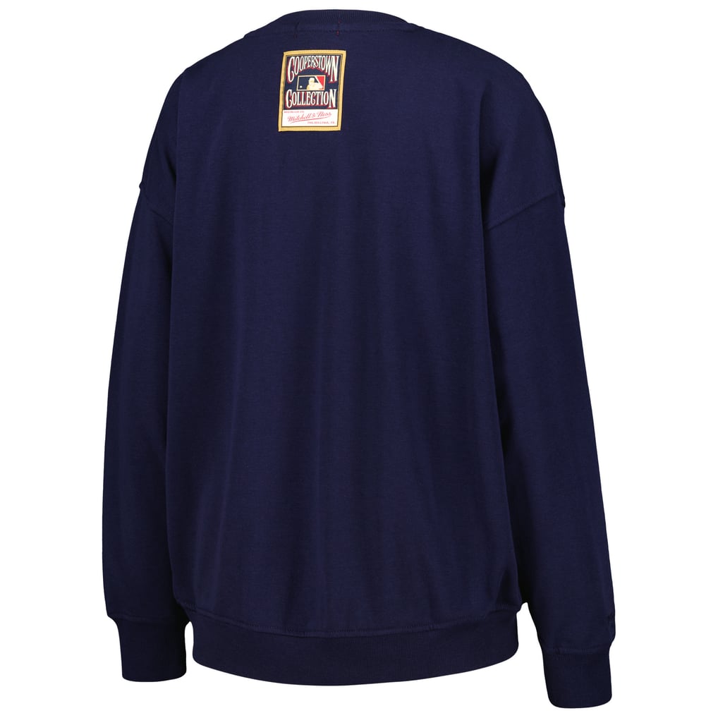 Boston Red Sox Mitchell & Ness Women's Logo Lt 2.0 Pullover Sweatshirt - Navy