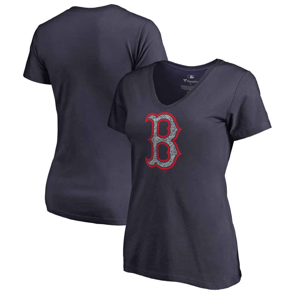 Boston Red Sox Women's Static Logo V-Neck T-Shirt - Navy