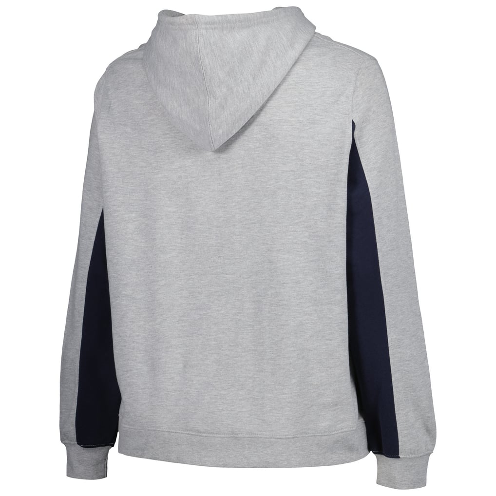 Boston Red Sox Profile Women's Plus Size Pullover Jersey Hoodie - Heather Gray