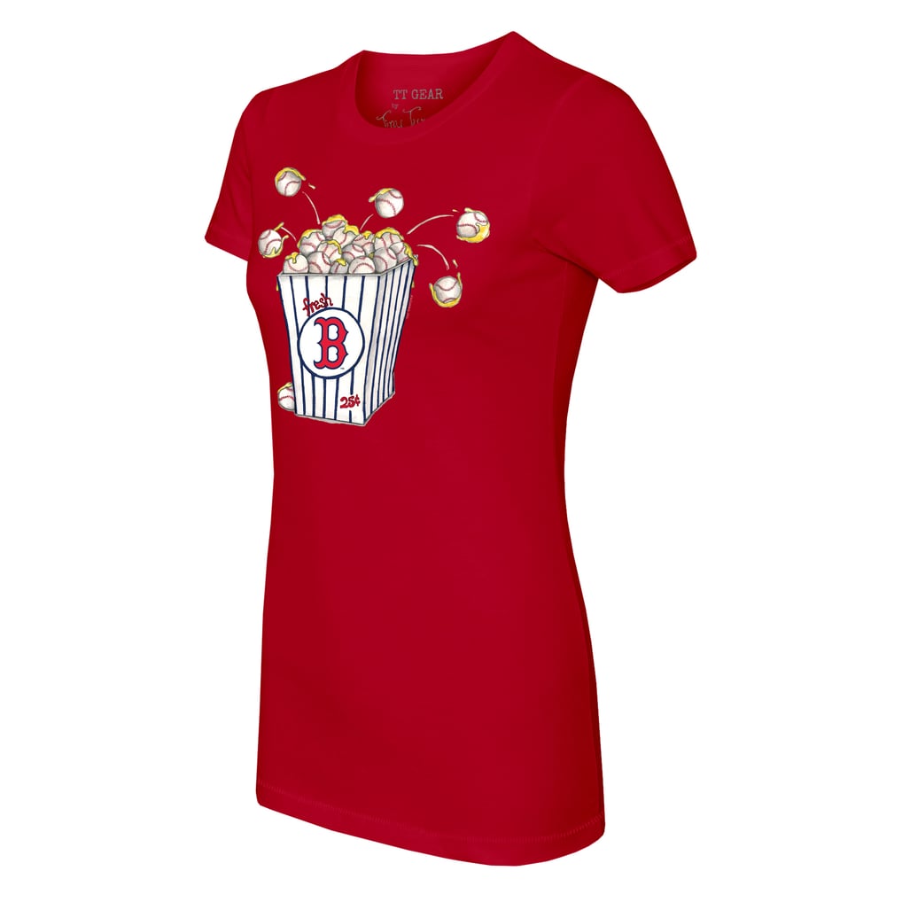 Boston Red Sox Tiny Turnip Women's Popcorn T-Shirt - Red