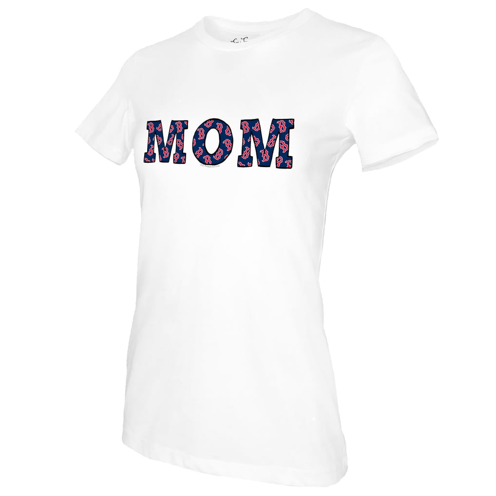 Boston Red Sox Tiny Turnip Women's Mom T-Shirt - White