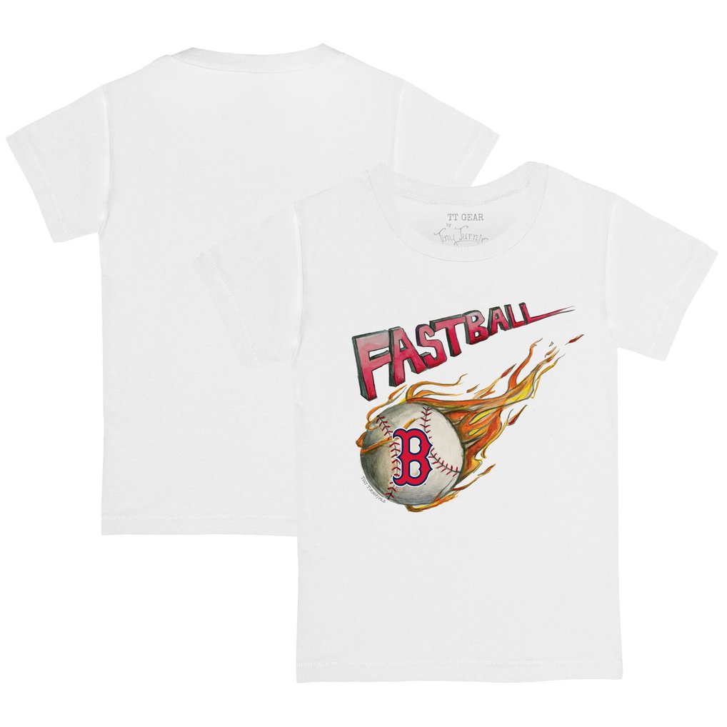 Boston Red Sox Tiny Turnip Youth Fastball T-Shirt - White