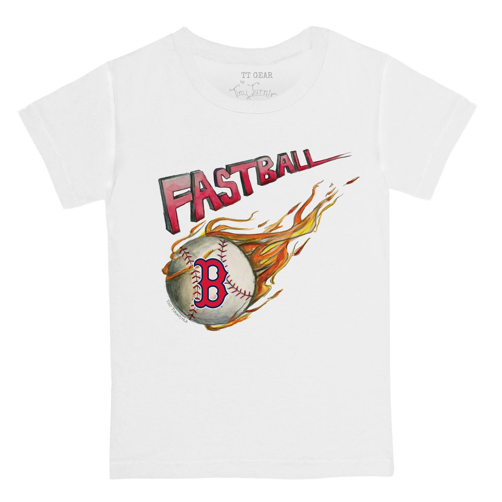 Boston Red Sox Tiny Turnip Youth Fastball T-Shirt - White