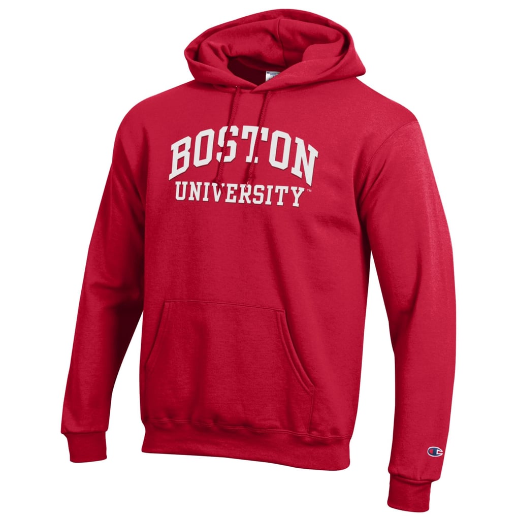 Boston University Champion Eco Powerblend Pullover Hoodie - Scarlet