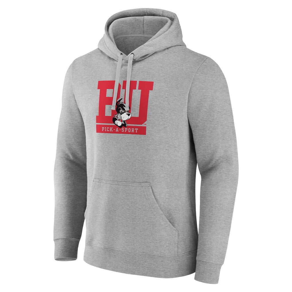 Boston University Authentic Pick-A-Sport Pullover Hoodie - Heather Gray