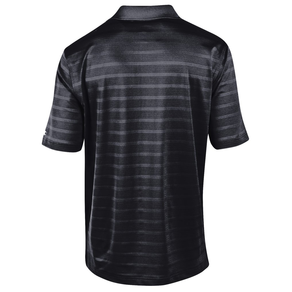 Bradley Braves Champion Relaxed Fit Textured Solid Polo - Black