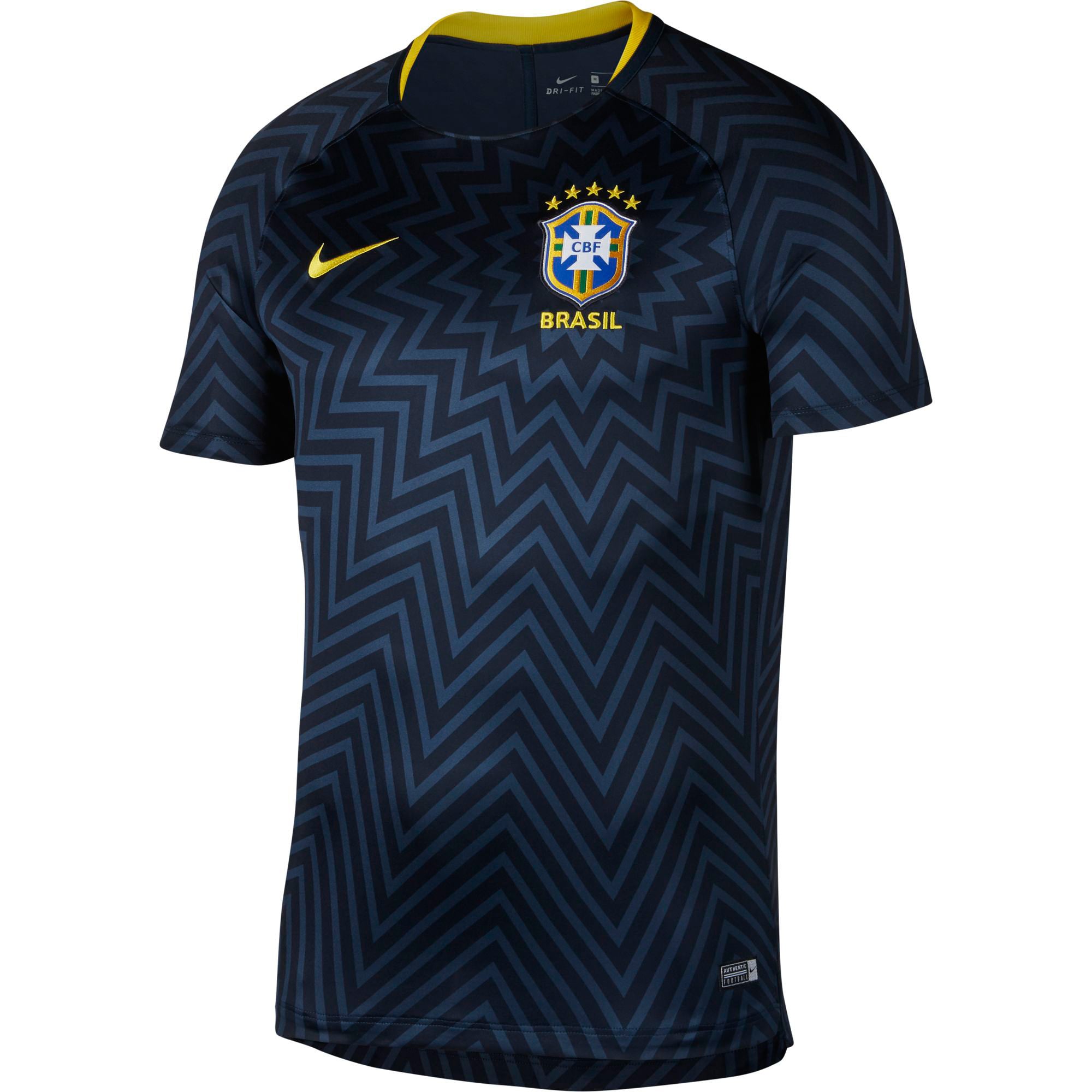 Brasil サッカー トレーニングシャツ ネイビー Brazil National Team Nike GX2 Training Jersey - Navy