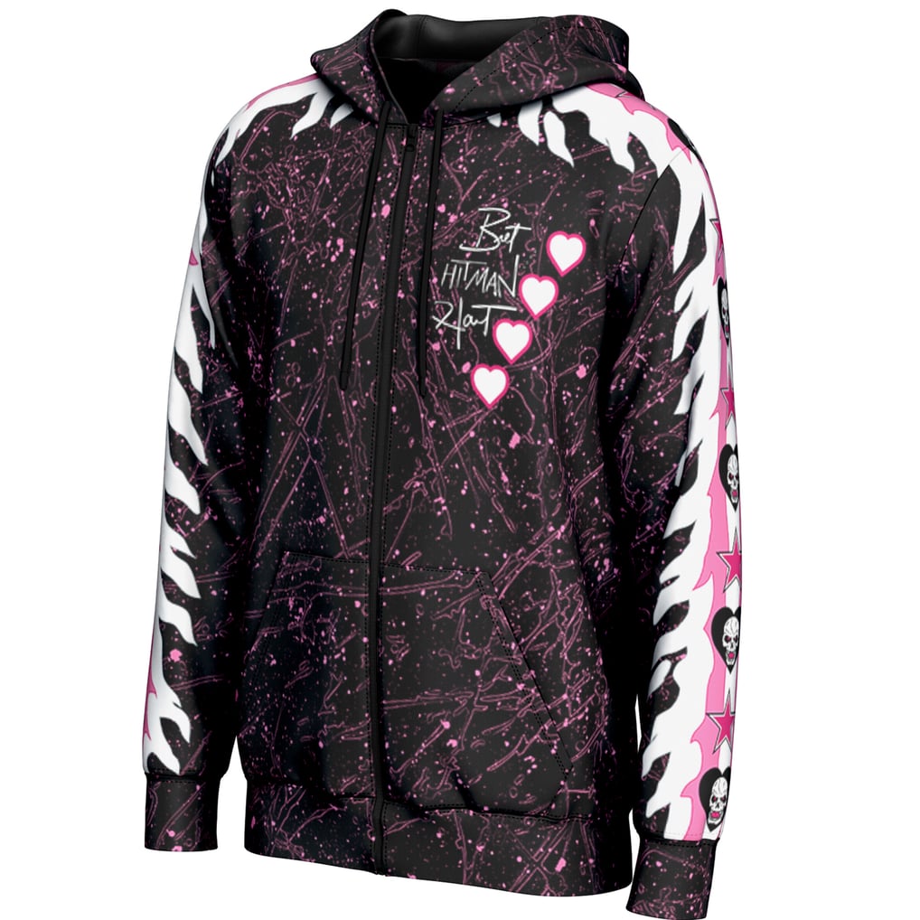 Bret Hart ProSphere Hearts Full-Zip Hoodie - Black
