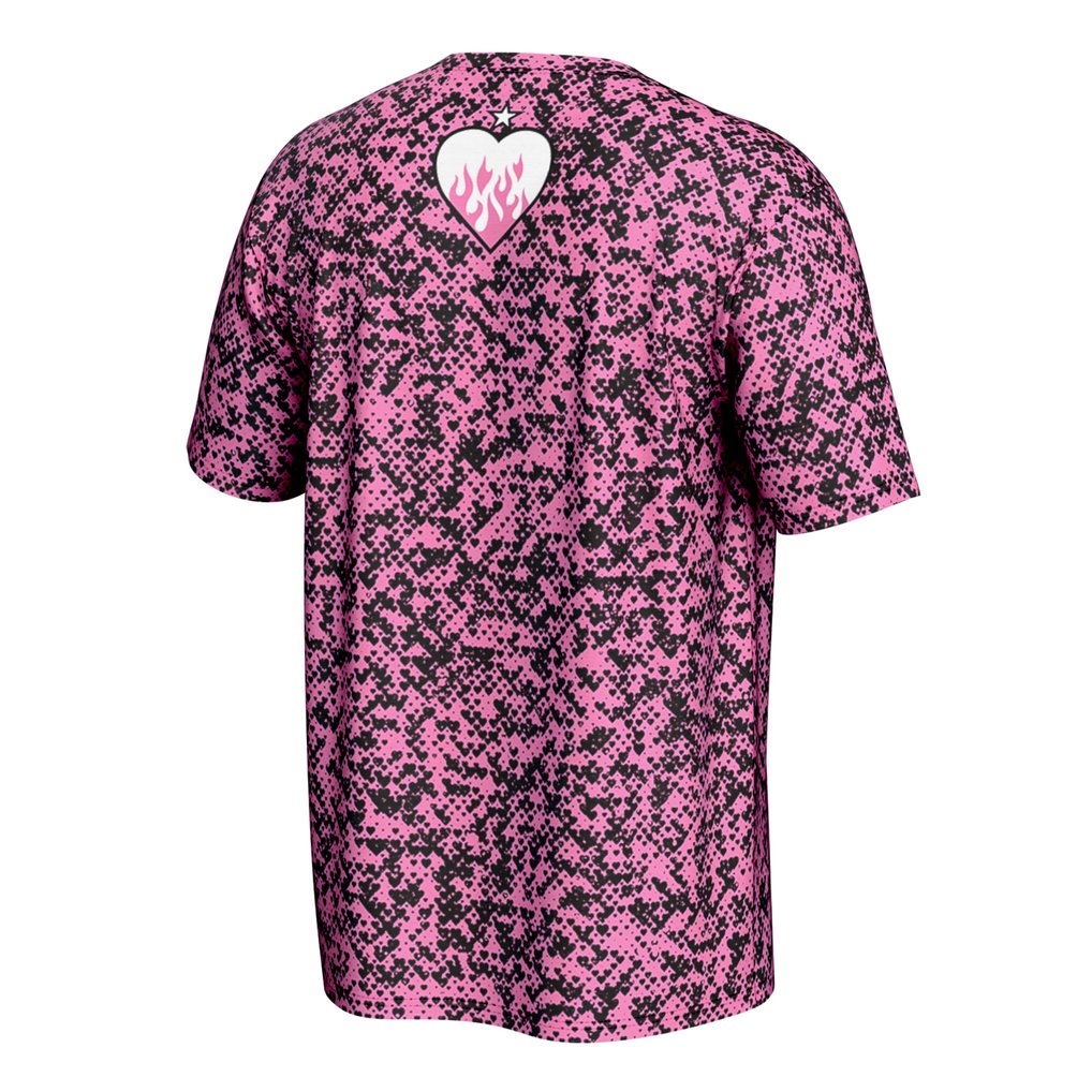 Bret Hart ProSphere Hitman Skull T-Shirt - Pink