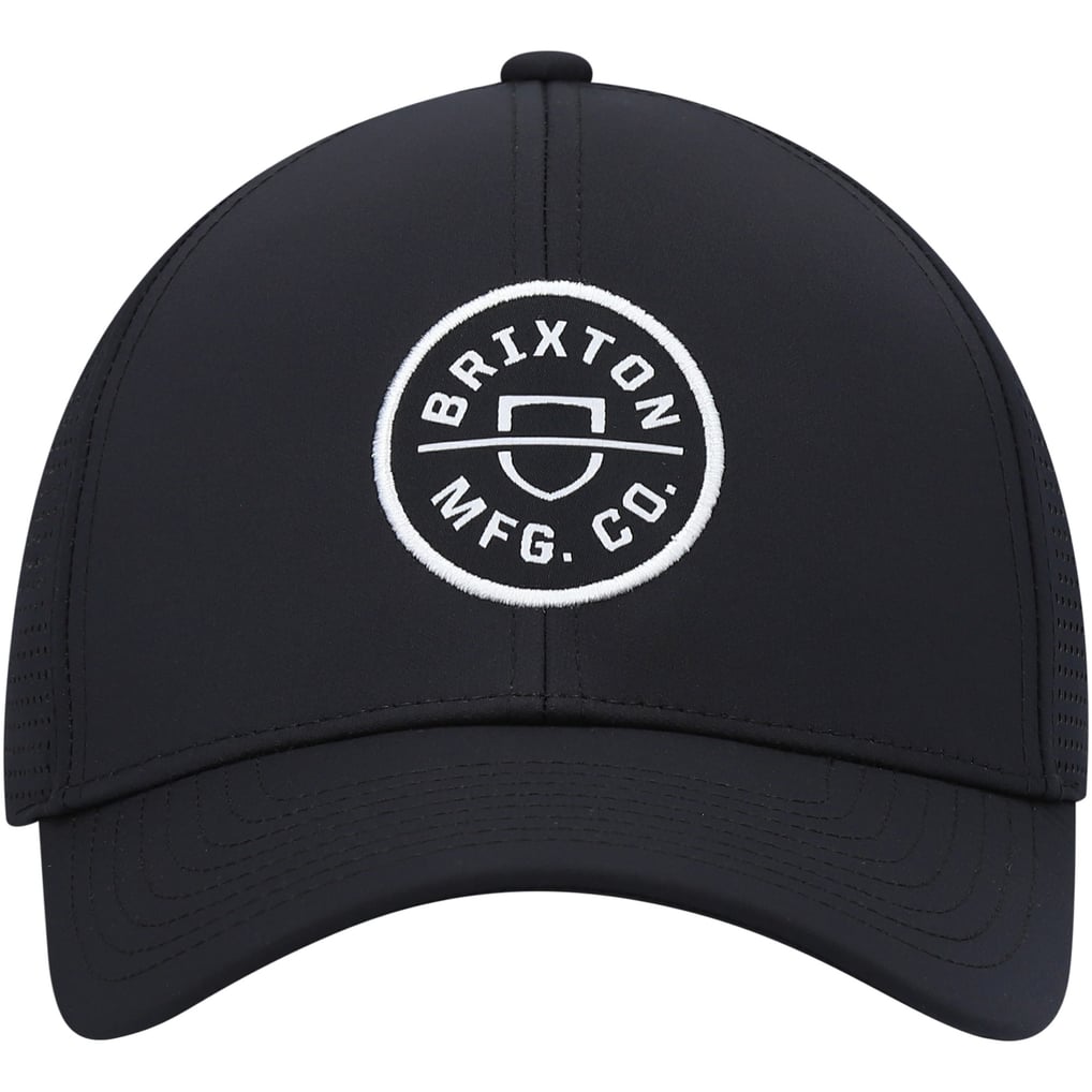 Brixton Crest X Trucker Snapback Hat - Black