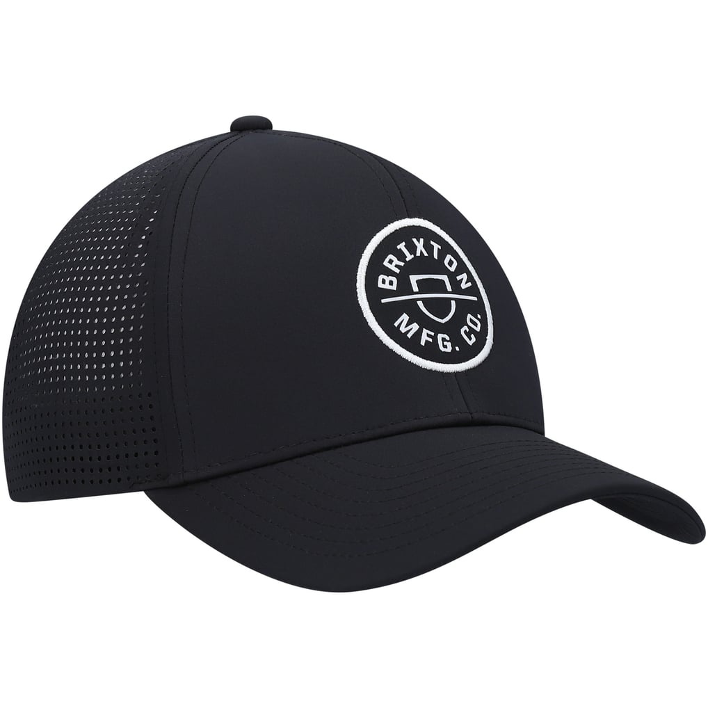 Brixton Crest X Trucker Snapback Hat - Black
