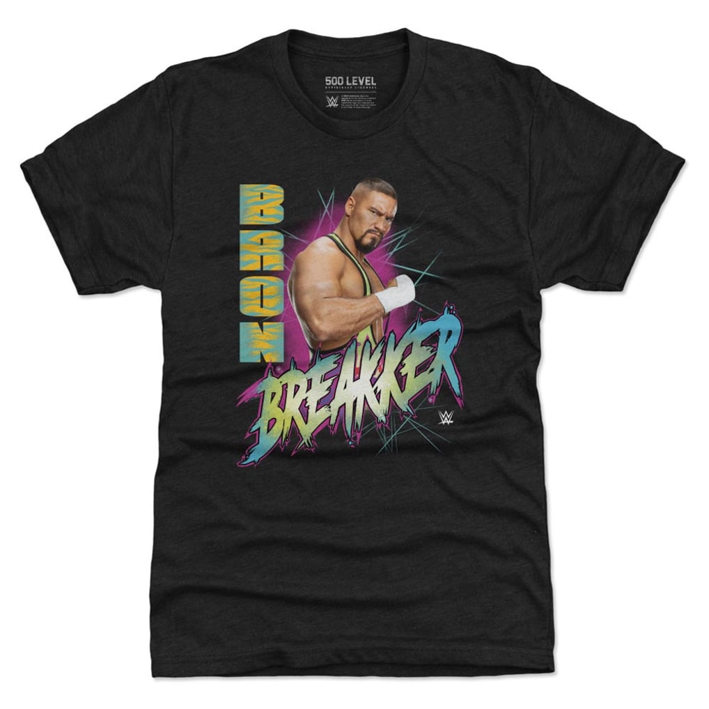 Bron Breakker 500 Level Grunge Tri-Blend T-Shirt - Heather Black