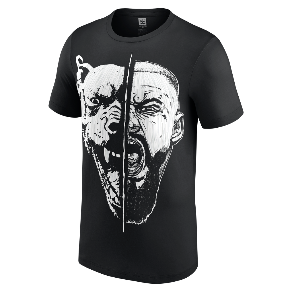 Bron Breakker Split Face T-Shirt - Black