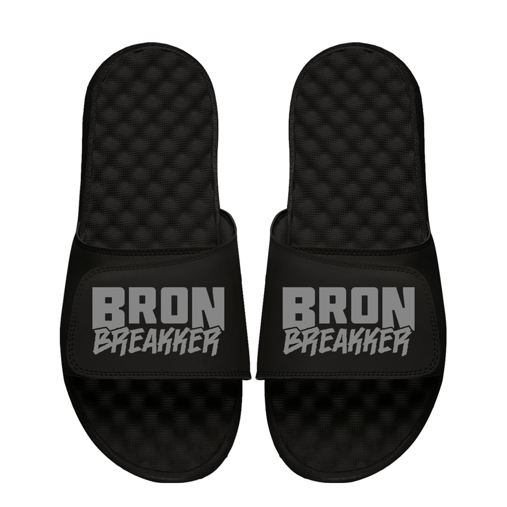 Bron Breakker WWE ISlide Unisex Wordmark Slide Sandals - Black