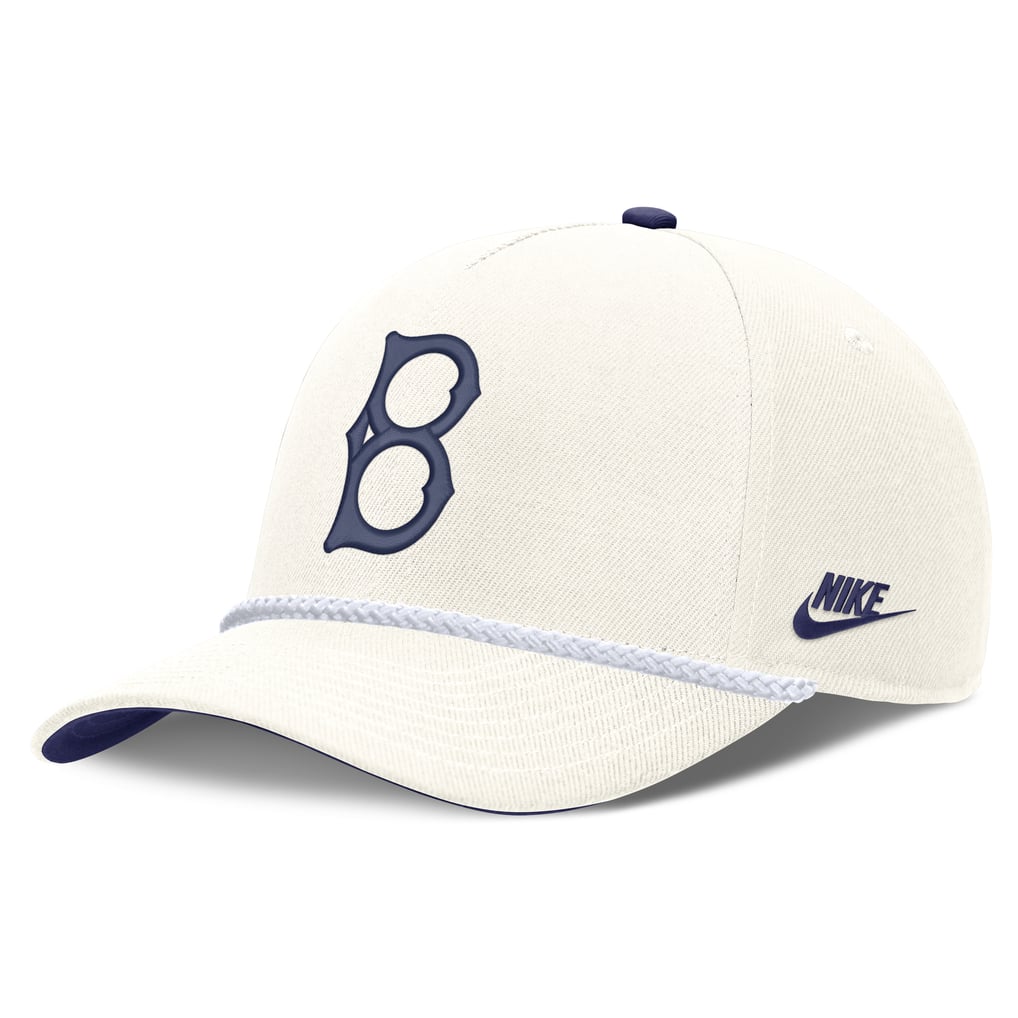 Brooklyn Dodgers Nike Cooperstown Collection Rise Adjustable Hat - Cream