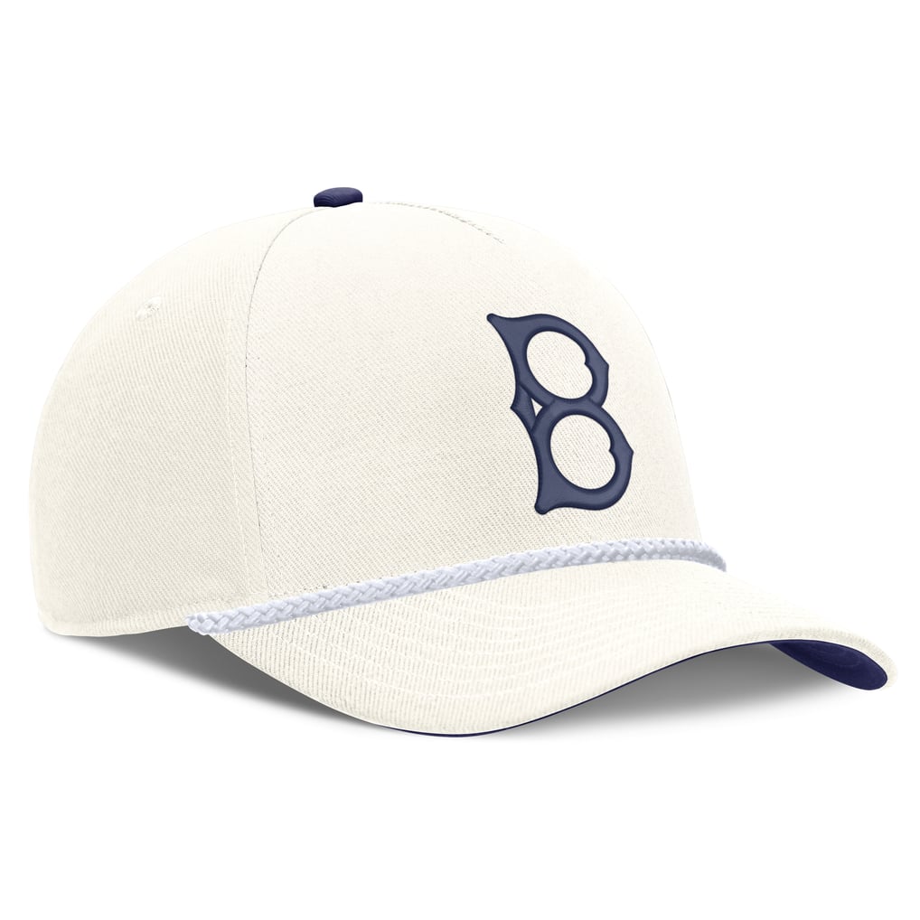 Brooklyn Dodgers Nike Cooperstown Collection Rise Adjustable Hat - Cream