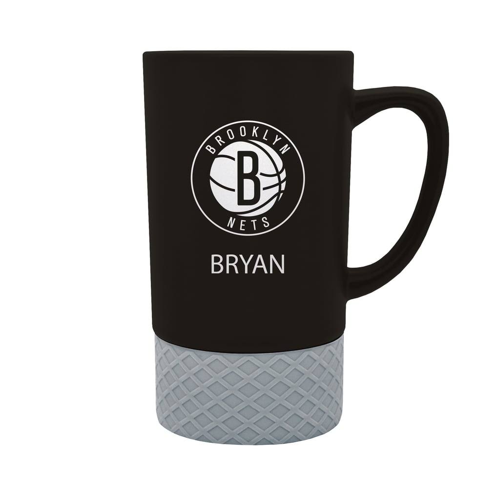 Brooklyn Nets Team Logo 16oz. Personalized Laser Etched Jump Mug