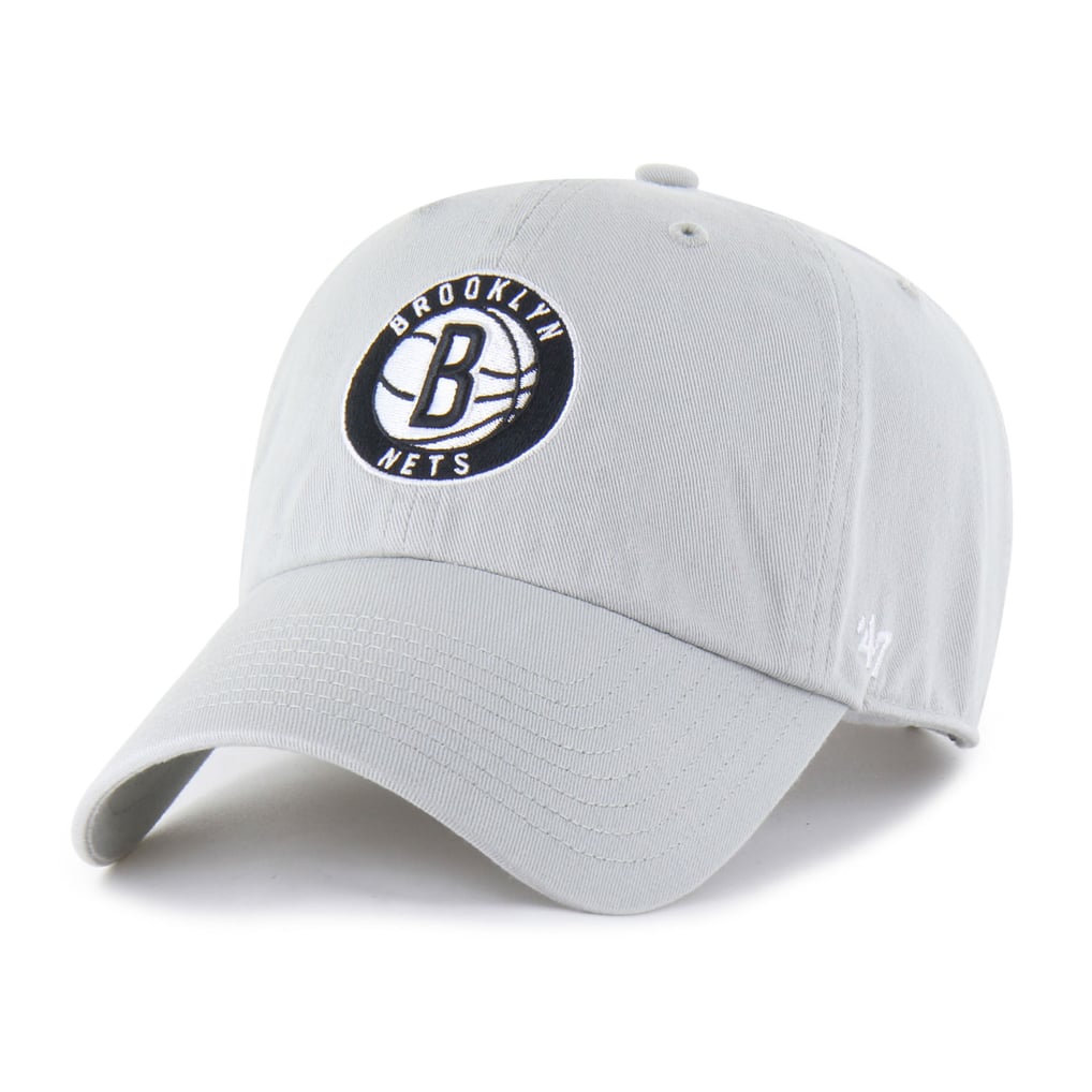  Brooklyn Nets '47 Core Logo Clean Up Adjustable Hat - Gray
