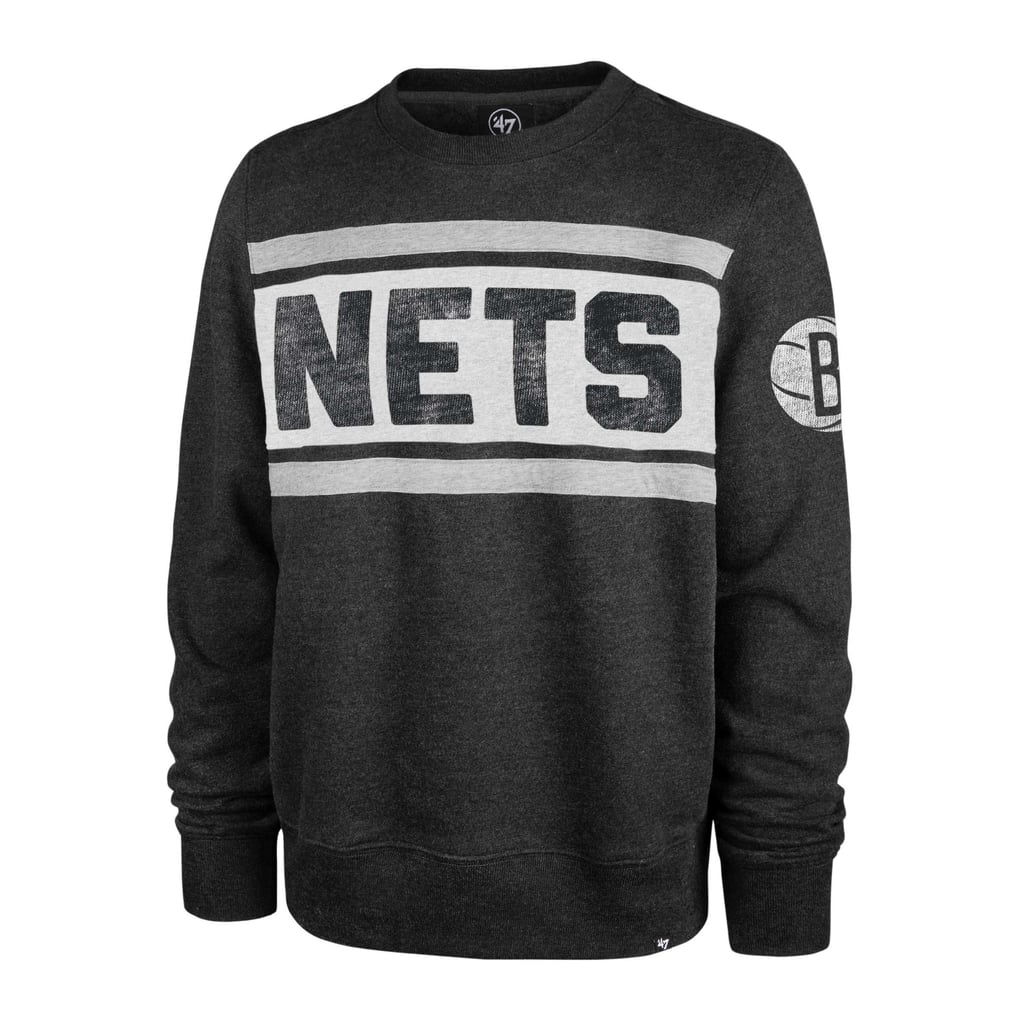 Brooklyn Nets '47 Tribeca Emerson Pullover Sweatshirt - Heather Black