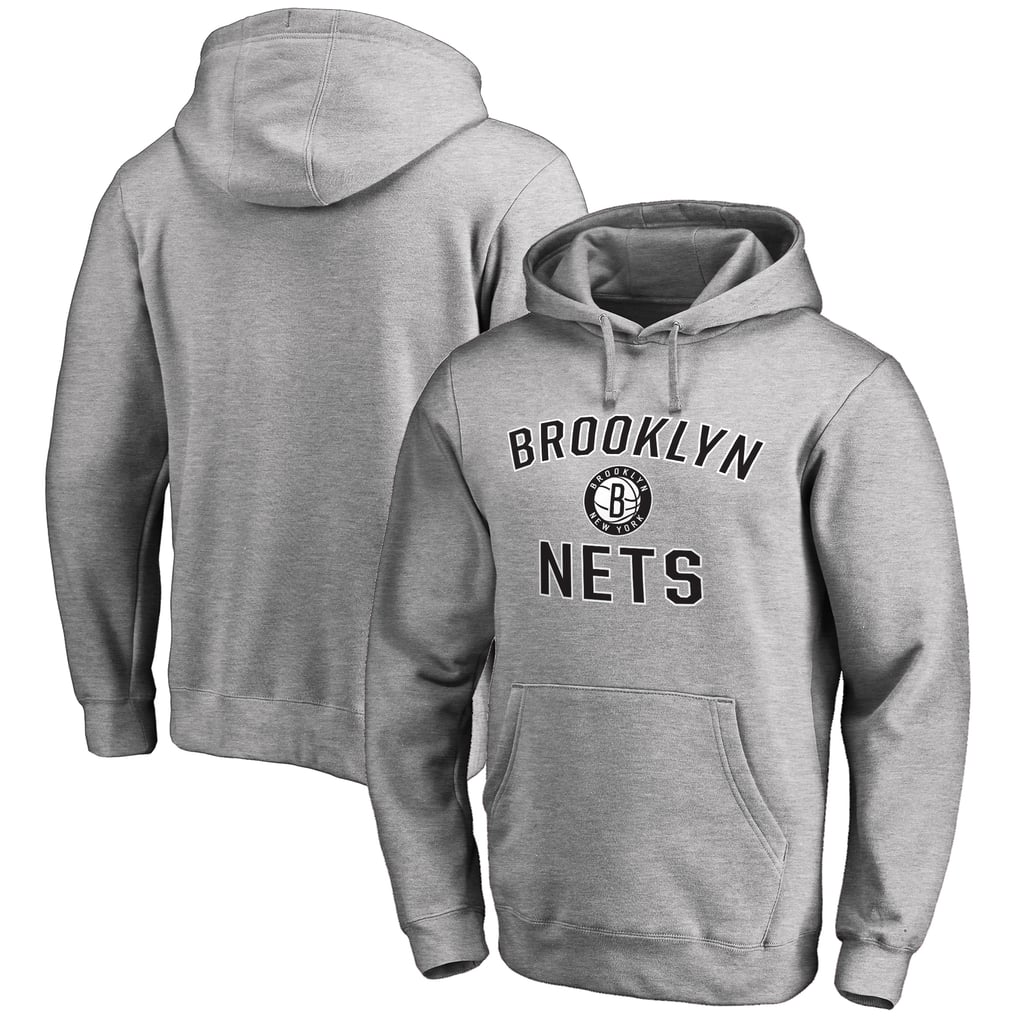 Brooklyn Nets Victory Arch Pullover Hoodie - Ash