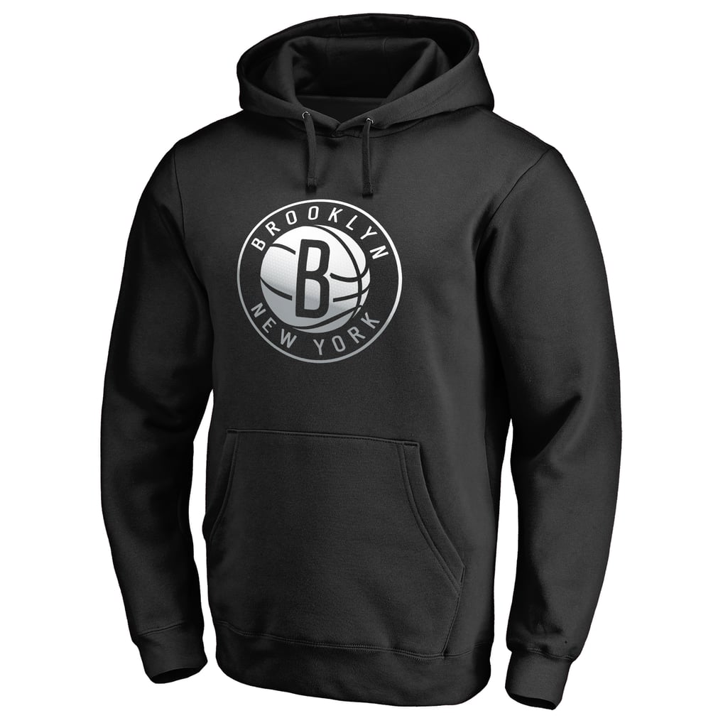 Brooklyn Nets Gradient Logo Pullover Hoodie - Black