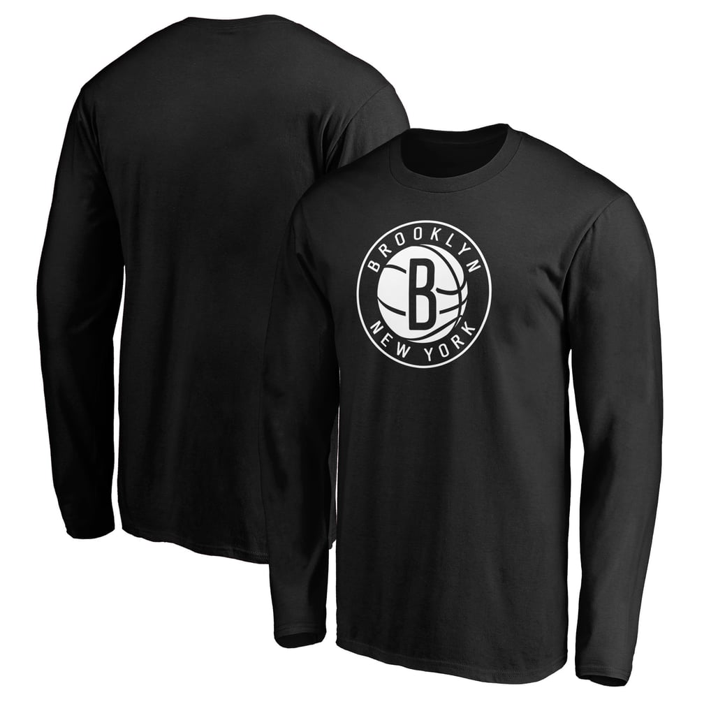 Brooklyn Nets Primary Team Logo Long Sleeve T-Shirt - Black