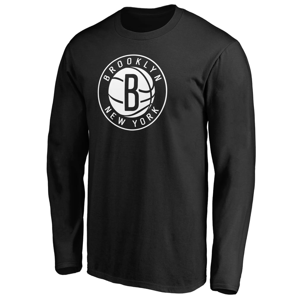 Brooklyn Nets Primary Team Logo Long Sleeve T-Shirt - Black