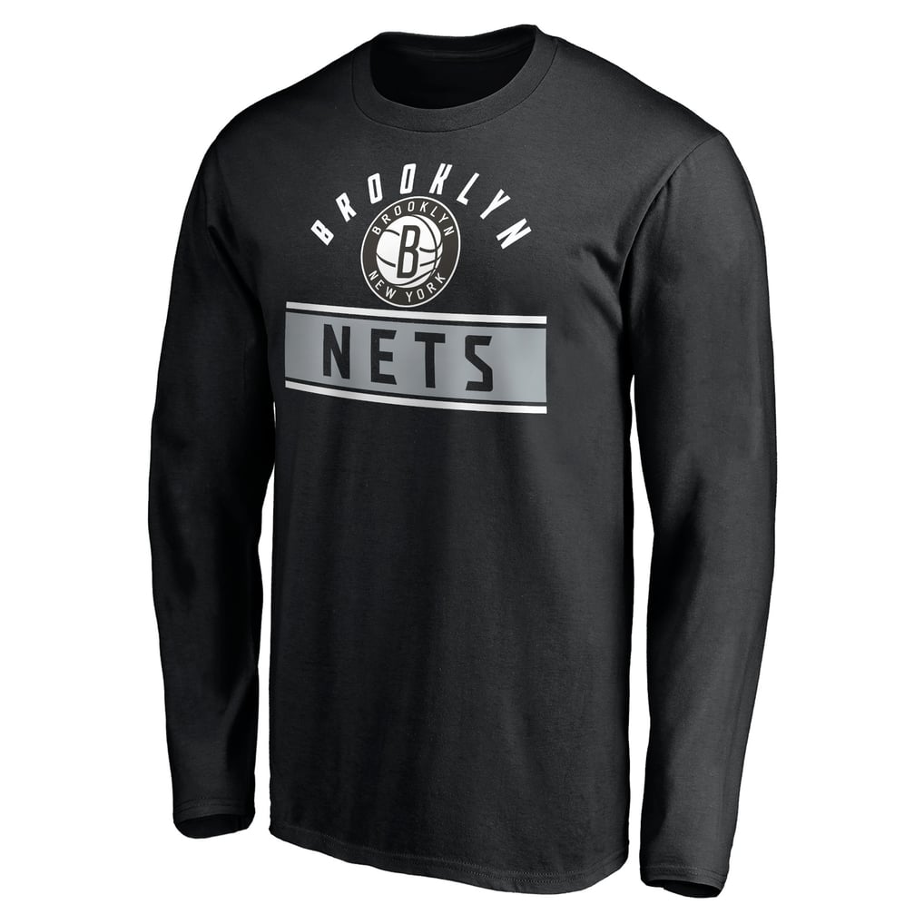 Brooklyn Nets Team Arch Knockout Long Sleeve T-Shirt - Black
