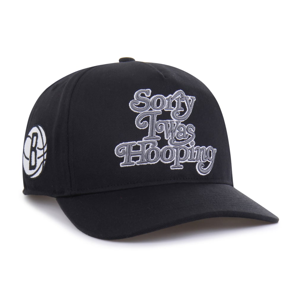 Brooklyn Nets Brand Seen by '47 Sorry I Was Hooping Hitch Adjustable Hat - Black