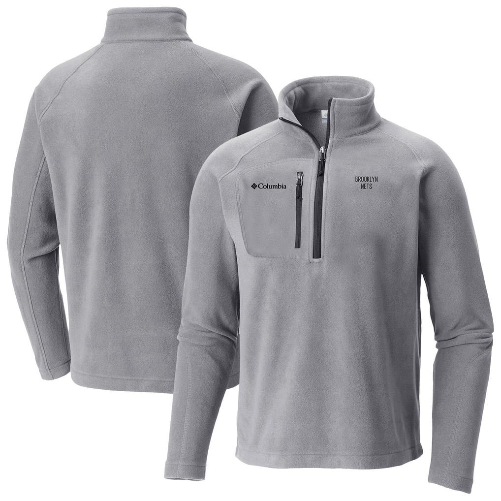 Brooklyn Nets Columbia Fast Trek III Half-Zip Fleece Pullover - Gray