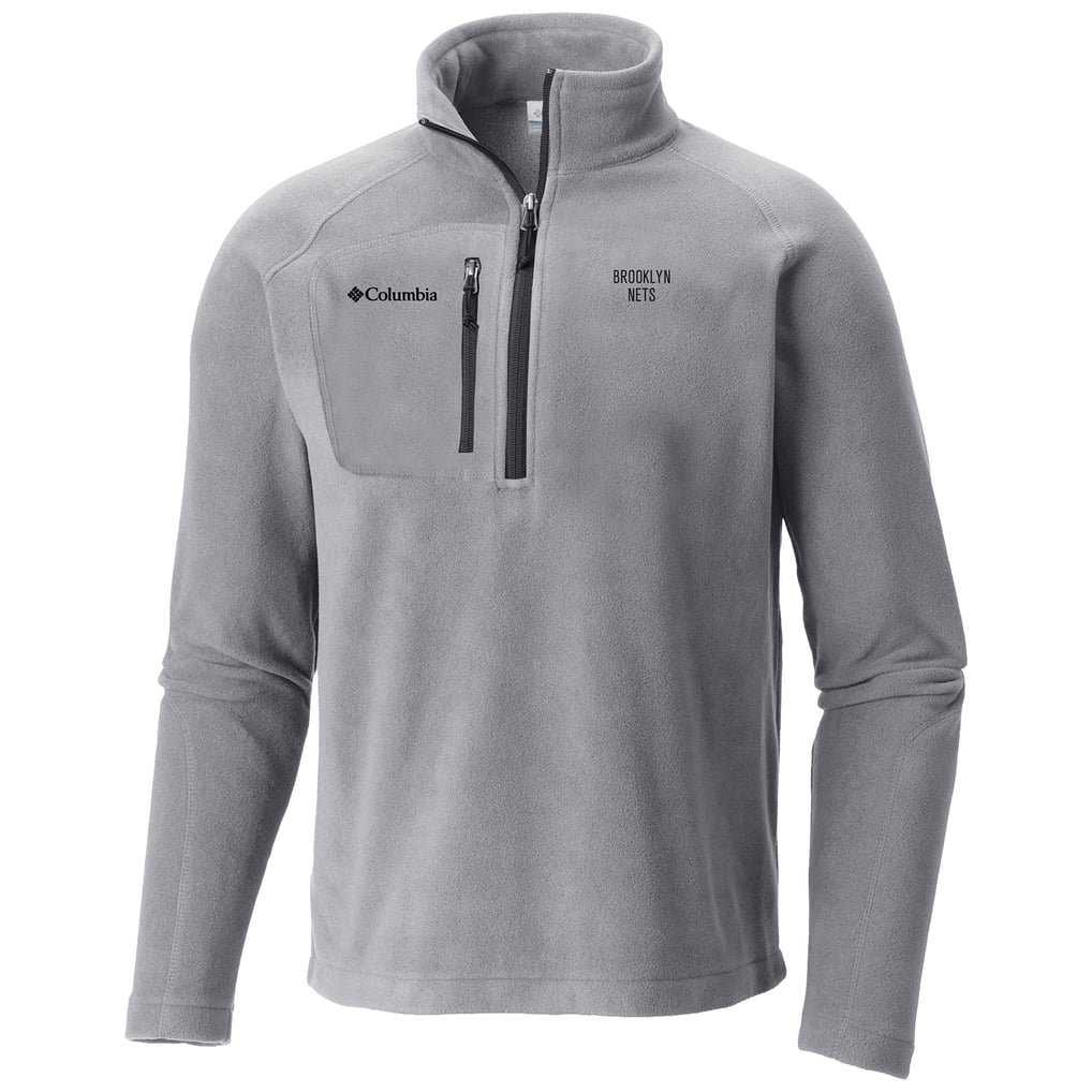 Brooklyn Nets Columbia Fast Trek III Half-Zip Fleece Pullover - Gray