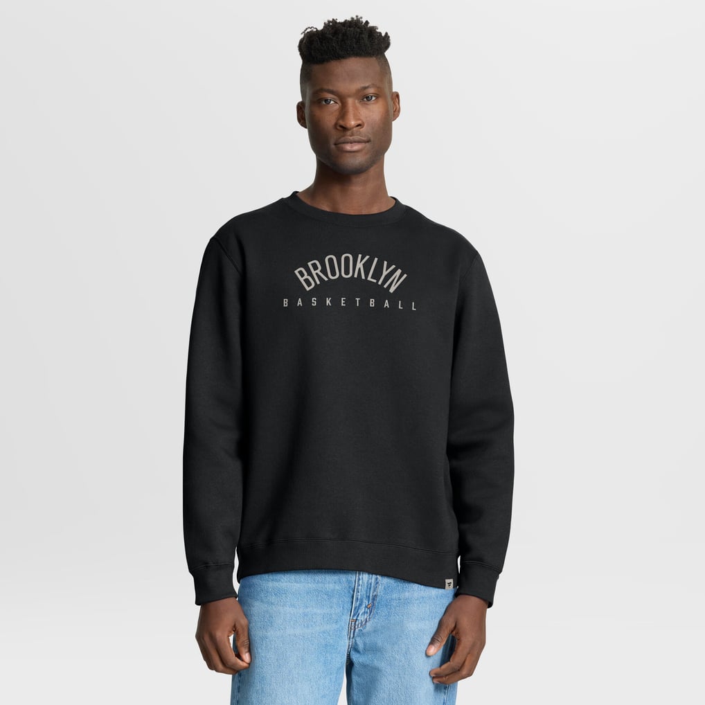 Brooklyn Nets Fanatics Crossover Collection Defensive Rotation Drill Premium Pullover Sweatshirt - Black