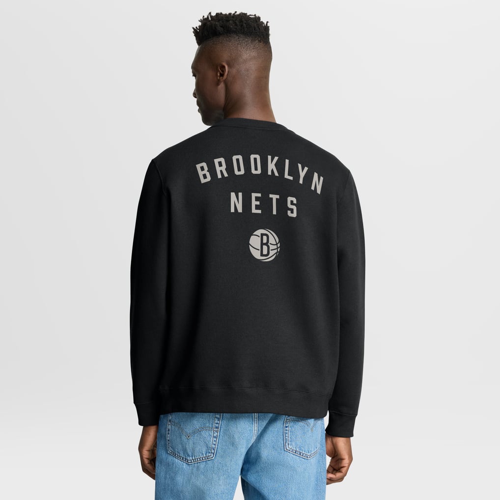 Brooklyn Nets Fanatics Crossover Collection Defensive Rotation Drill Premium Pullover Sweatshirt - Black