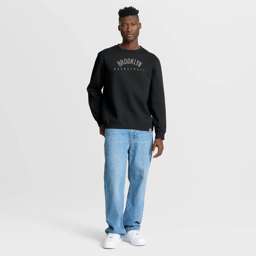 Brooklyn Nets Fanatics Crossover Collection Defensive Rotation Drill Premium Pullover Sweatshirt - Black