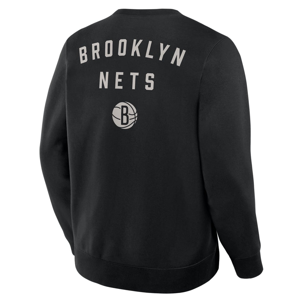 Brooklyn Nets Fanatics Crossover Collection Defensive Rotation Drill Premium Pullover Sweatshirt - Black