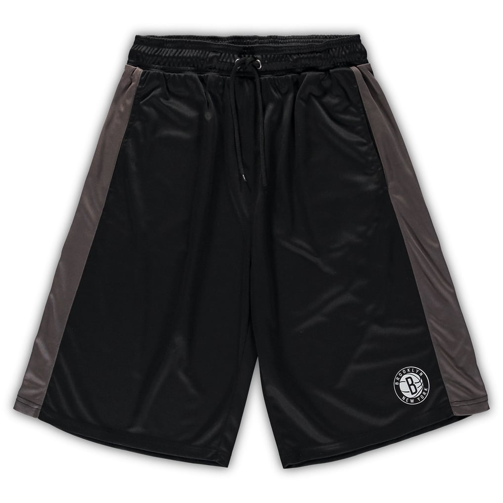 Brooklyn Nets Fanatics Big & Tall Performance Shorts - Black/Charcoal