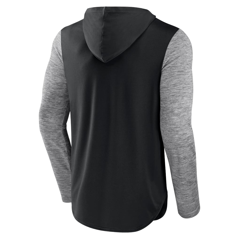 Brooklyn Nets Fanatics Deep Rotation Performance Pullover Hoodie - Black/Heathered Charcoal
