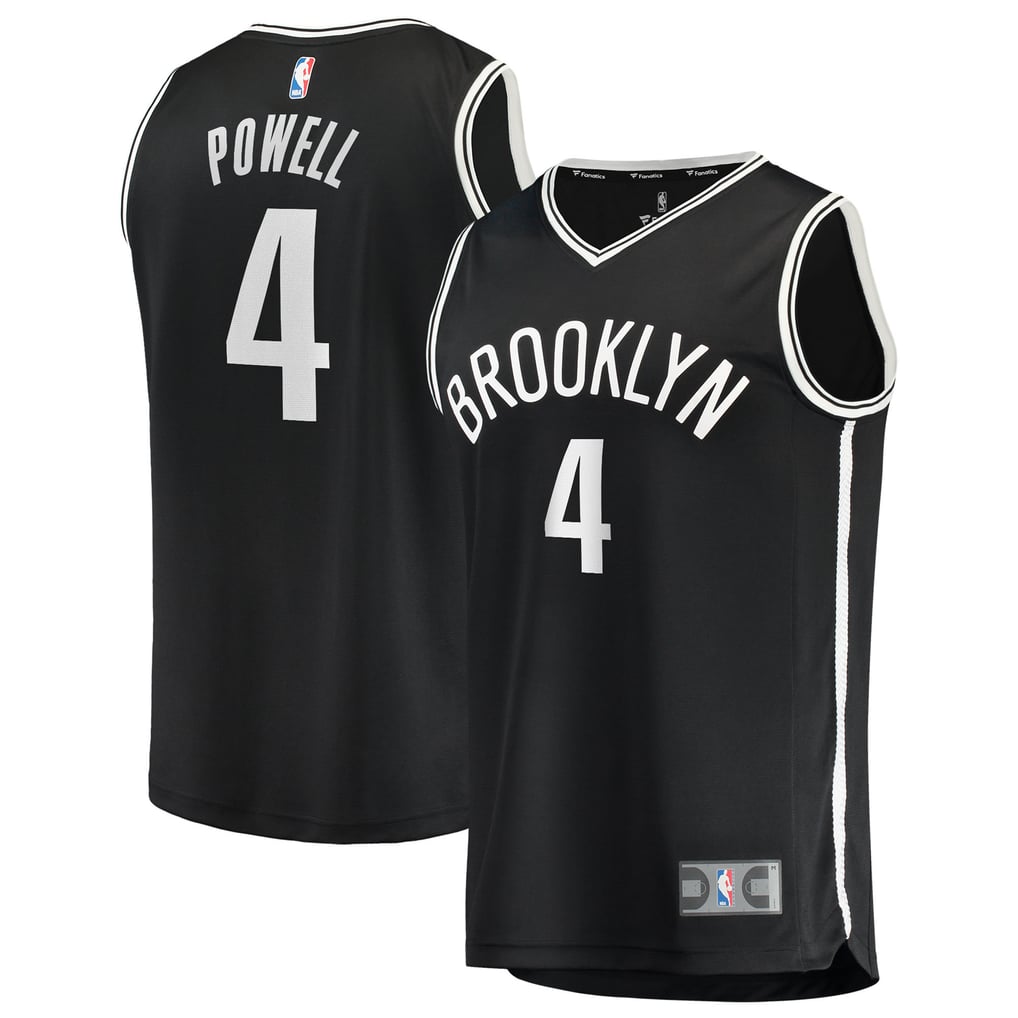 Drake Powell Brooklyn Nets Fanatics Fast Break Replica Jersey - Black - Icon Edition