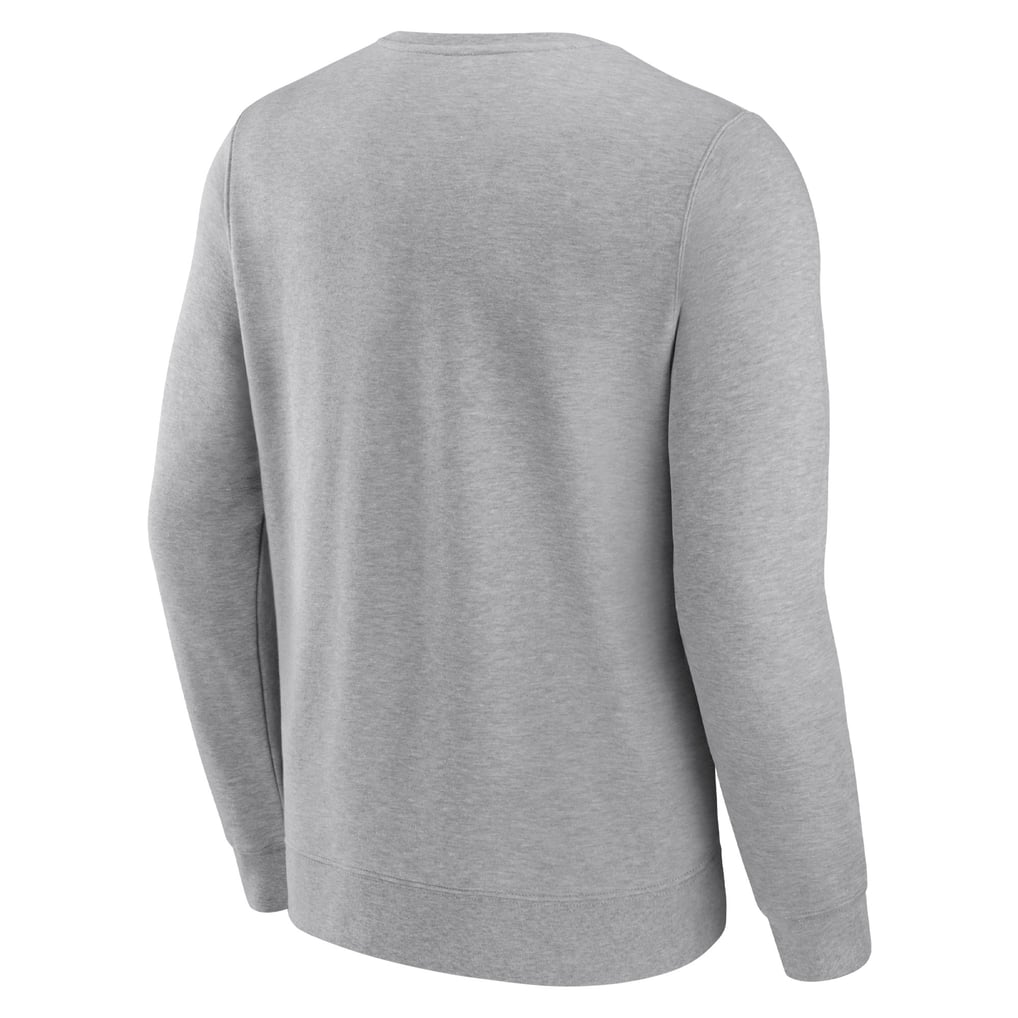 Brooklyn Nets Fanatics True Classics Vint Pullover Sweatshirt - Heathered Gray