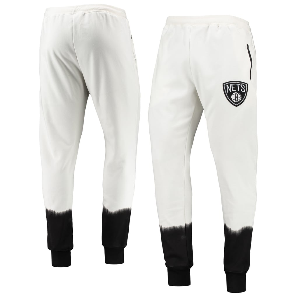 Brooklyn Nets FISSL Double Dribble Tie-Dye Fleece Jogger Pants - Oatmeal