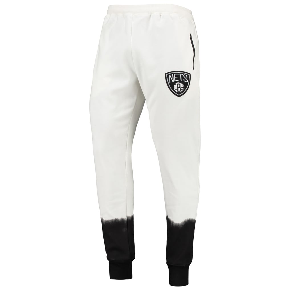 Brooklyn Nets FISSL Double Dribble Tie-Dye Fleece Jogger Pants - Oatmeal