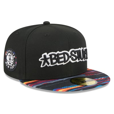 Brooklyn Nets New Era 2025/26 City Edition 59FIFTY Fitted Hat - Black