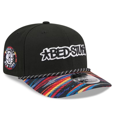 Brooklyn Nets New Era 2025/26 City Edition 9SEVENTY Adjustable Hat - Black