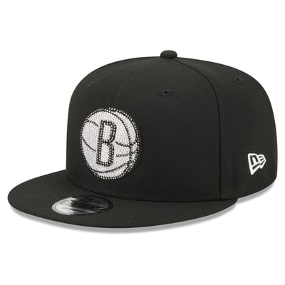 Brooklyn Nets New Era 2026 NBA Draft Crystal 9FIFTY Snapback Hat - Black