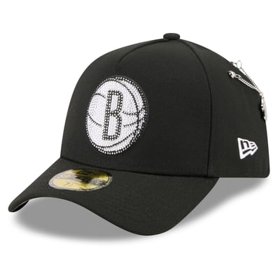 Brooklyn Nets New Era 2026 NBA Draft On-Stage Crystal A-Frame 59FORTY Fitted Hat - Black