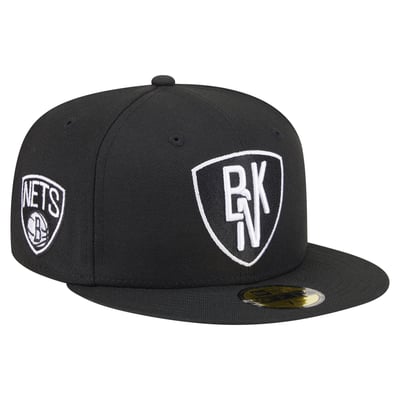  Brooklyn Nets New Era Deceptor 59FIFTY Fitted Hat - Black