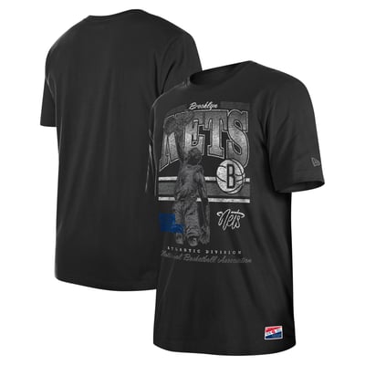Brooklyn Nets New Era Enzyme Wash Oversized T-Shirt - Black